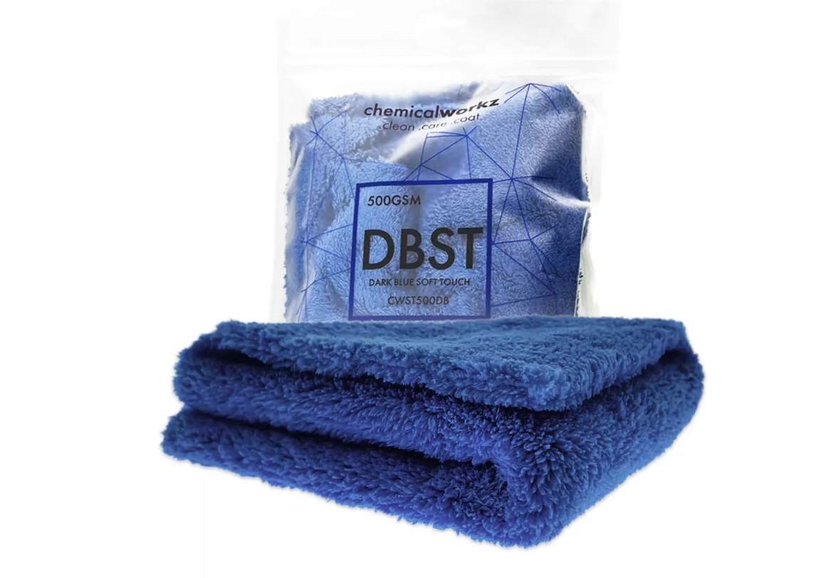 ChemicalWorkz Dark Blue Edgeless Soft Touch Premium Poliertuch 500GSM 40×40 dunkelblau