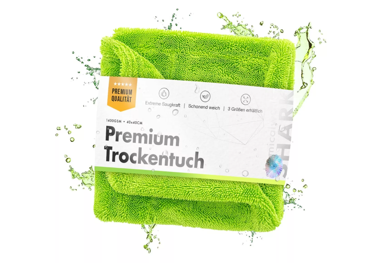 chemicalworkz Green Shark Twisted Towel Premium Trockentuch 1400GSM