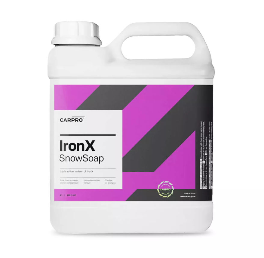 CarPro IronX Snow Soap Flugrostentferner Shampoo 4L