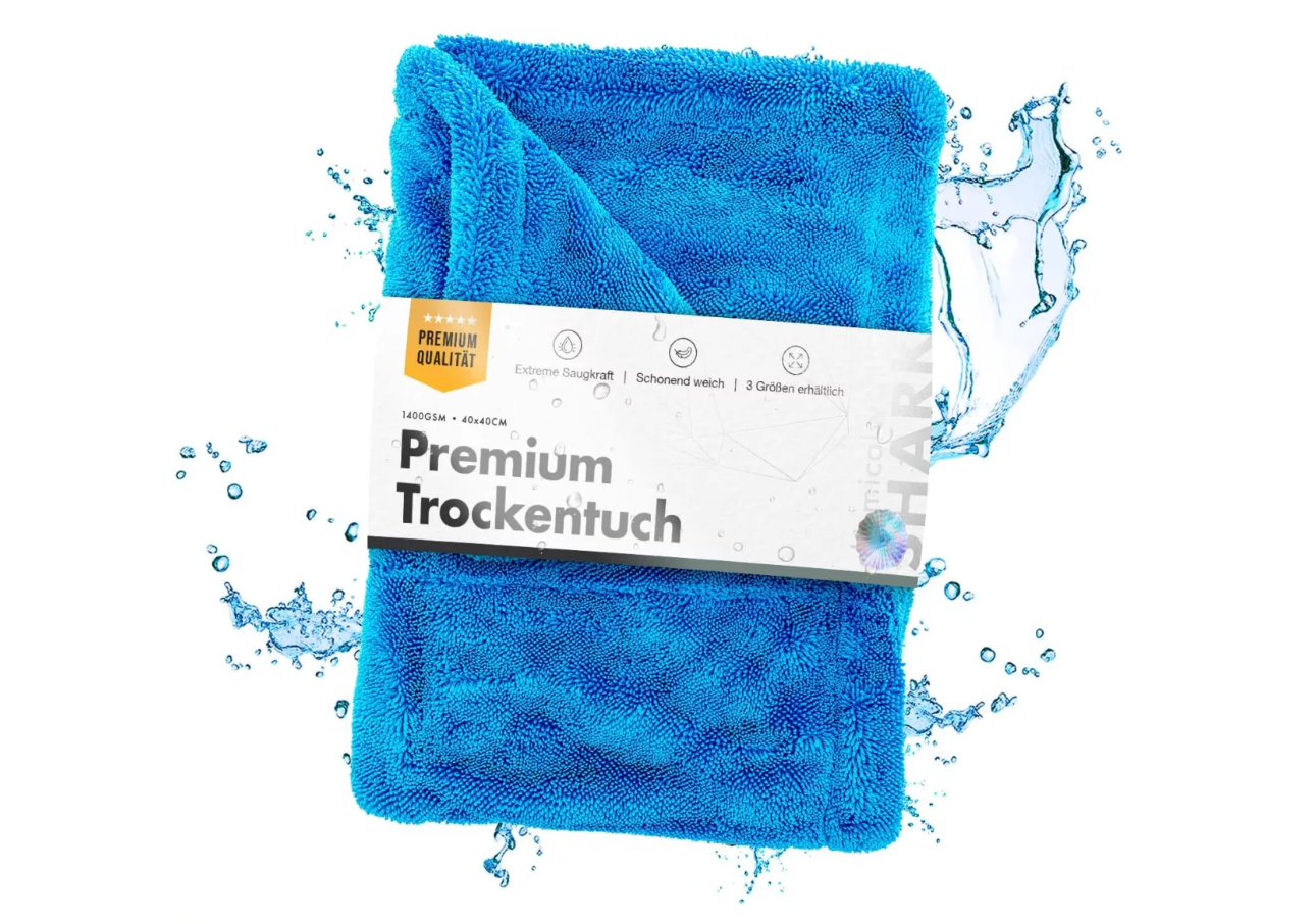 chemicalworkz Blue Shark Twisted Towel Premium Trockentuch 1400GSM