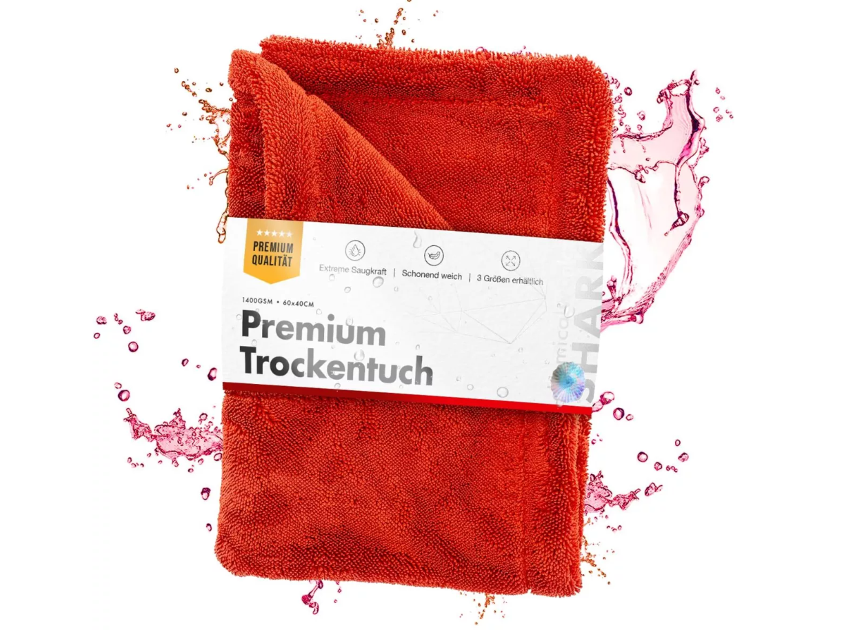 chemicalworkz Red Shark Twisted Towel Premium Trockentuch 1400GSM