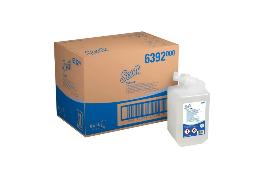 Kimberly Clark - 6392 - Scott®- Control™- Handdesinfektionsschaum auf Alkoholbasis - 1 Liter Kassette - Transparent