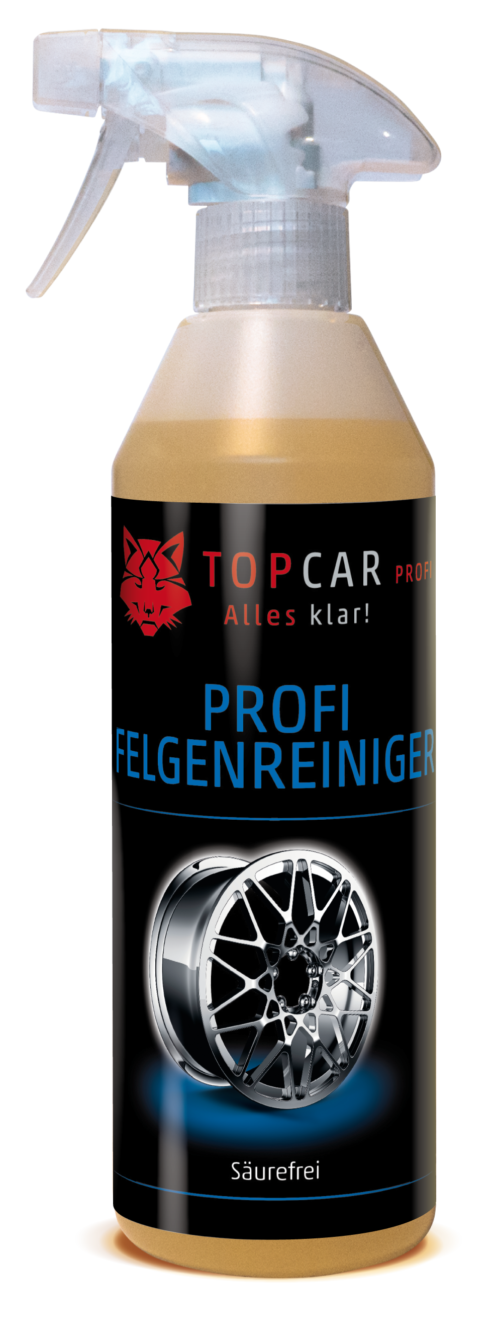 TOP CAR Felgenreiniger säurefrei 500ml Sprühflasche - Weigola Hygienevertrieb -  - Weigola Hygienevertrieb