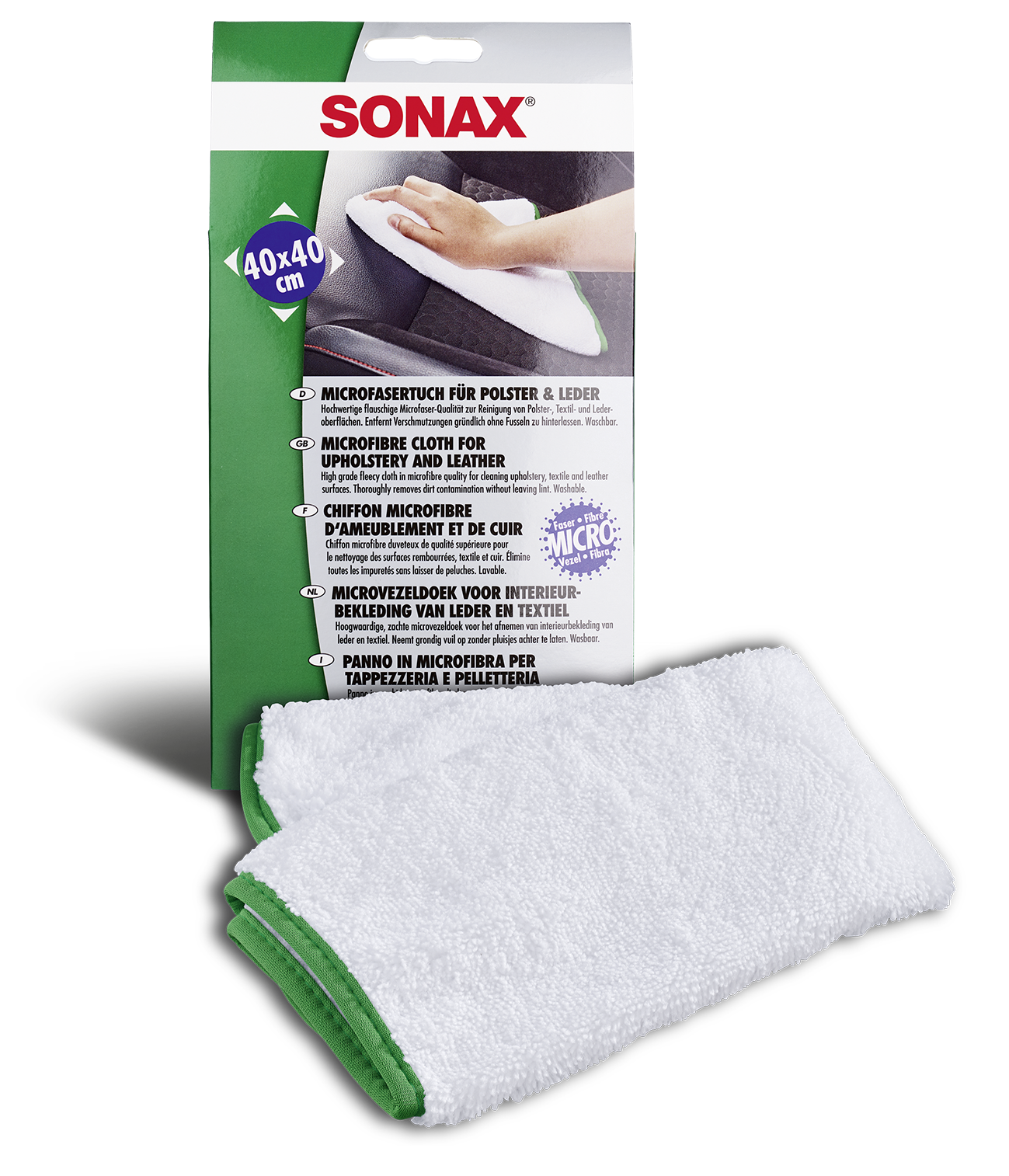 SONAX MicrofaserTuch für Polster+Leder 1 Stk. - Weigola Hygienevertrieb -  - Weigola Hygienevertrieb