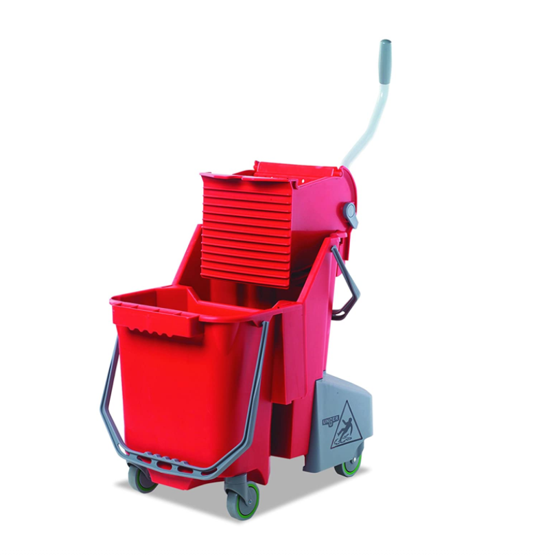 Unger SmartColor Combo Doppelfahreimer mit Presse 30 L rot - Weigola Hygienevertrieb -  - Weigola Hygienevertrieb