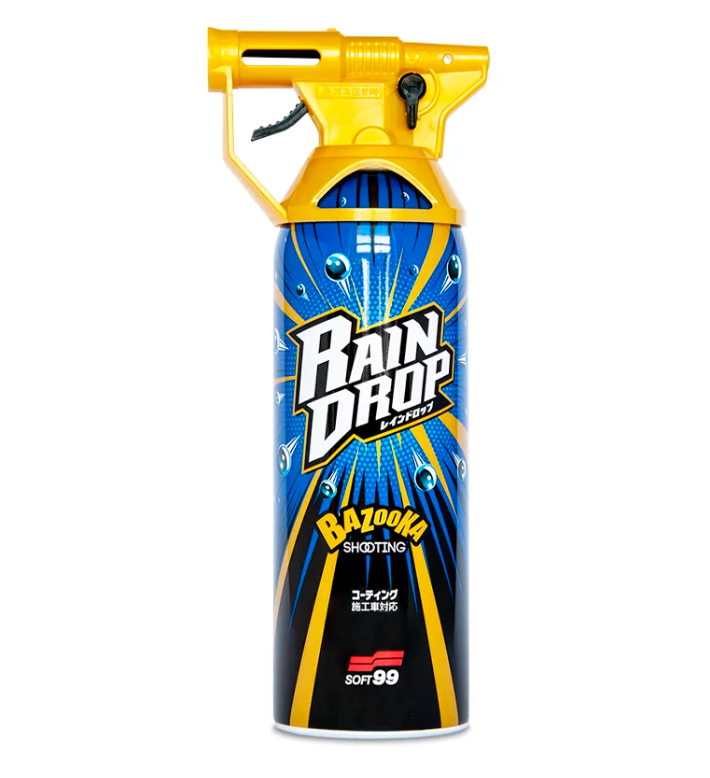 Soft99 Rain Drop Bazooka, 300ml - Sprühversiegelung für Lack, Scheinwerfer, Glasoberfläche, Reifen, Chrom, Kunststoff (außen), Felgen - Weigola Hygienevertrieb -  - Weigola Hygienevertrieb
