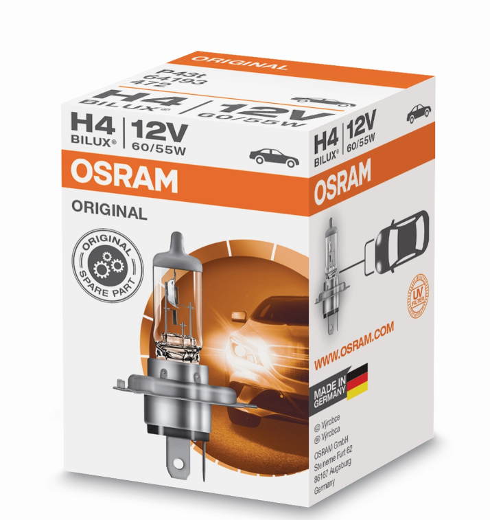 OSRAM Standard H4 Werkstatt 12V-60/55w p43t - Weigola Hygienevertrieb -  - Weigola Hygienevertrieb