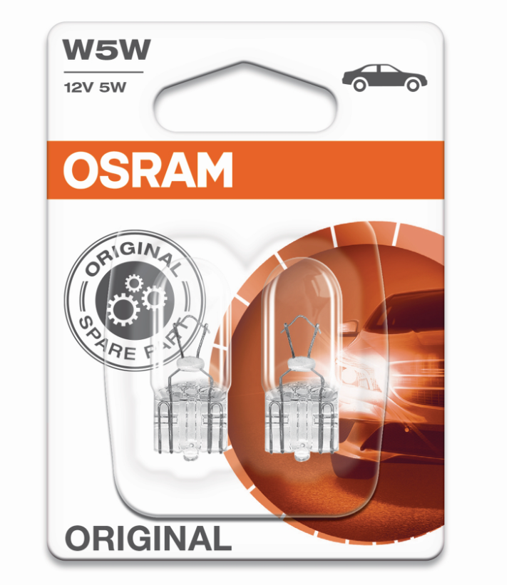 OSRAM Standlicht (Glassockel) W5W-12V-5W-W2,1x9,5d - Weigola Hygienevertrieb -  - Weigola Hygienevertrieb