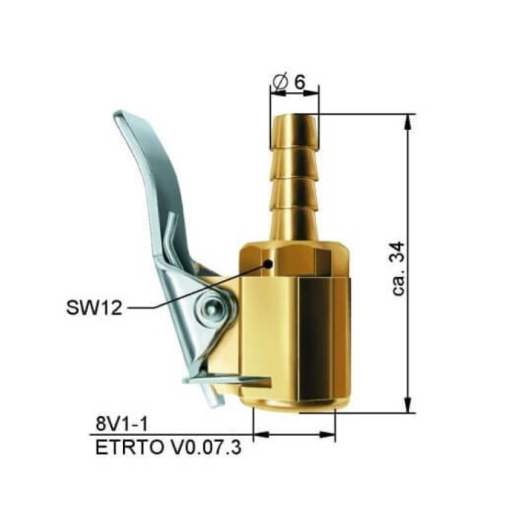 Momentstecker Schlauchdurchmesser 6 mm - Weigola Hygienevertrieb -  - Weigola Hygienevertrieb