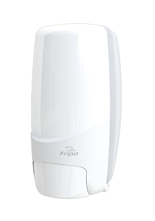 Fripa Seifencremespender weiß 1000 ml 128 x 266 x 129 mm, wiederbefüllbar - Weigola Hygienevertrieb -  - Weigola Hygienevertrieb