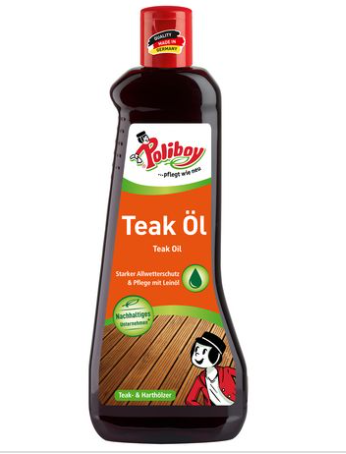 POLIBOY Teak Öl dunkel, 500ml - Weigola Hygienevertrieb -  - Weigola Hygienevertrieb