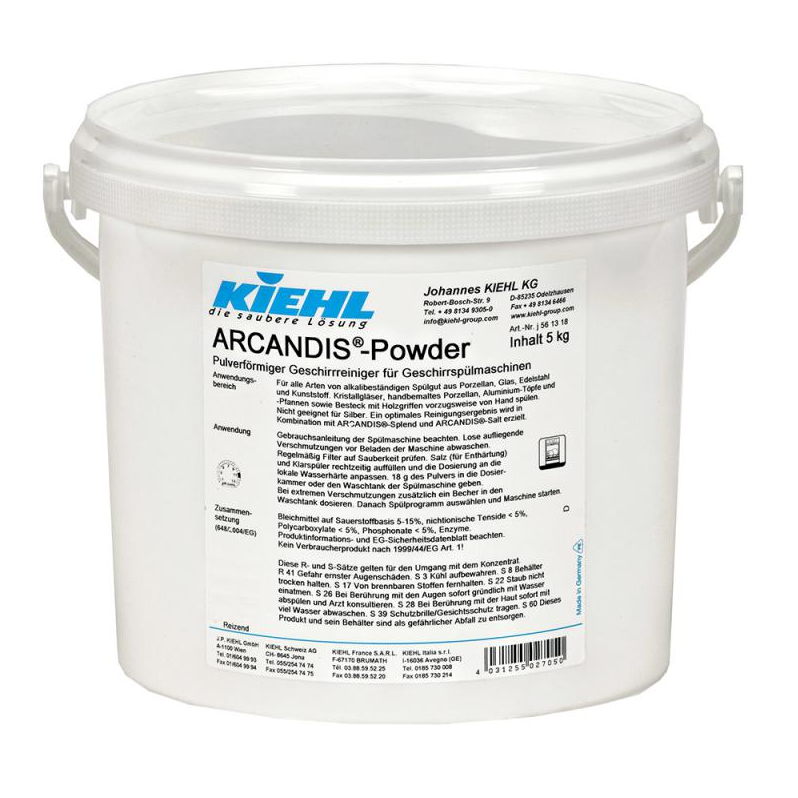Kiehl ARCANDIS Powder 5kg Geschirrreiniger - Weigola Hygienevertrieb -  - Weigola Hygienevertrieb