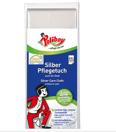POLIBOY Silber Pflegetuch, 1 Tuch - Weigola Hygienevertrieb -  - Weigola Hygienevertrieb