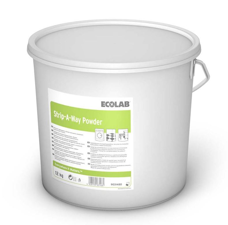 Ecolab Strip-A-Way Powder 12kg Entkalker - Weigola Hygienevertrieb -  - Weigola Hygienevertrieb