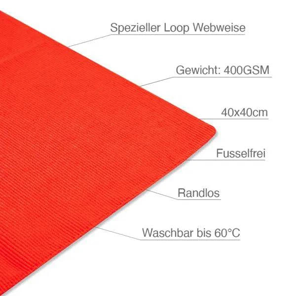 Liquid Elements Poliertuch "Polish Towel" 40x40cm, 400GSM rot T12_red