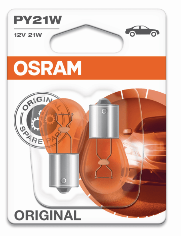 OSRAM Blinklicht orange PY21W-12V-21W-BAU15s - Weigola Hygienevertrieb -  - Weigola Hygienevertrieb