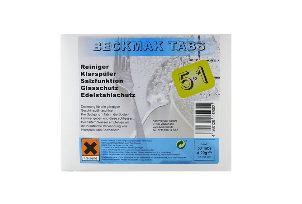 BECKMAK™ Geschirrreiniger Tabs 5in1 - Weigola Hygienevertrieb -  - Weigola Hygienevertrieb