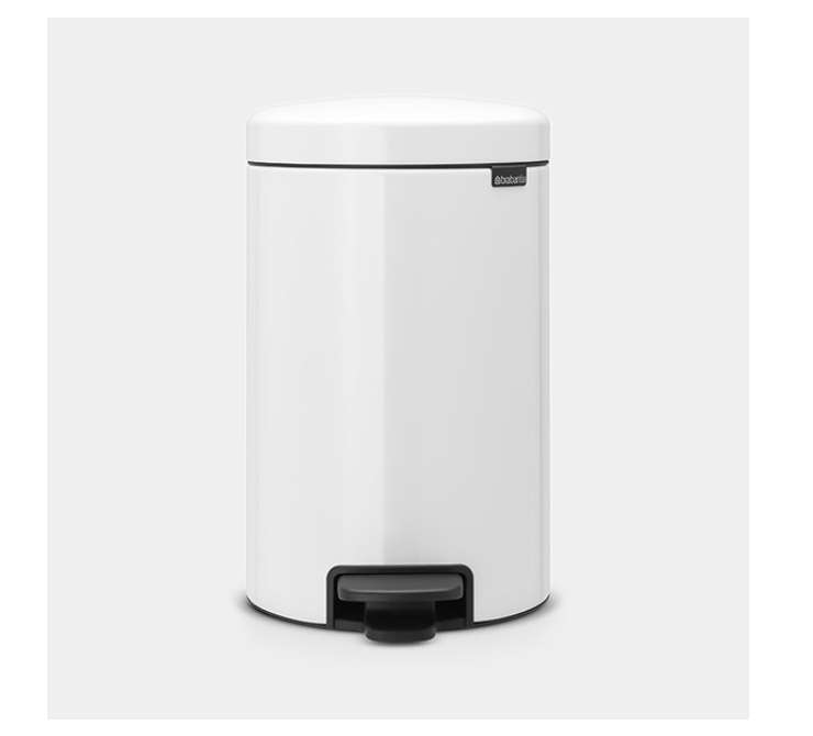 Brabantia NewIcon Treteimer weiß 12 Lit aus Metall - Weigola Hygienevertrieb -  - Weigola Hygienevertrieb