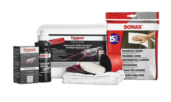 SONAX Scheinwerfer Aufbereitungs- Set - Weigola Hygienevertrieb -  - Weigola Hygienevertrieb